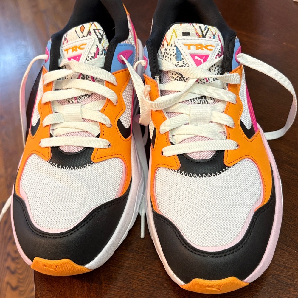 🧡👟PUMA Womens TRC Mira Artisan Lace Up Sneakers Shoes Casual - White. - Picture 8 of 9